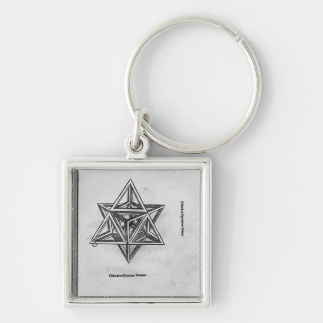 Llavero Octangula de Stella, de 'De Divina Proportione' (Frente)