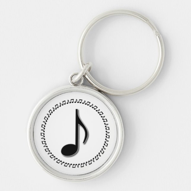 Llavero Octava Nota Diseño Musical (Frente)