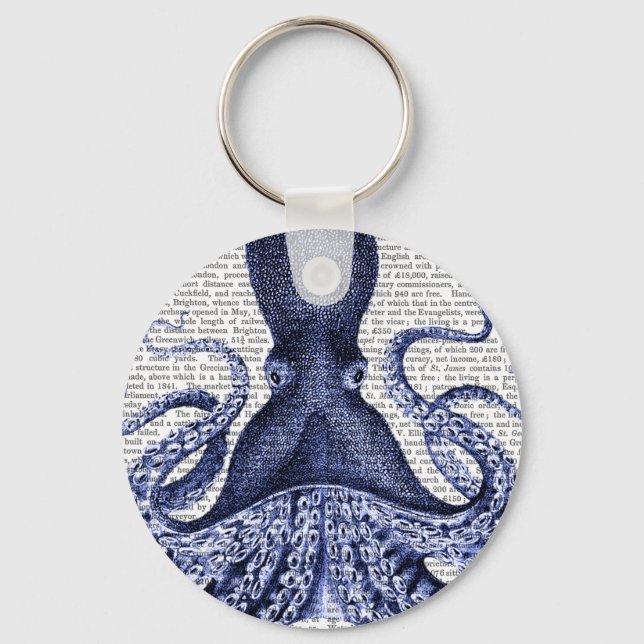 Llavero Octopus azul (Anverso)