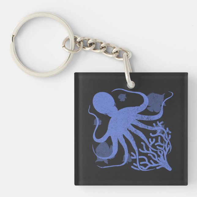 Llavero Octopus (dark background) (Frente)