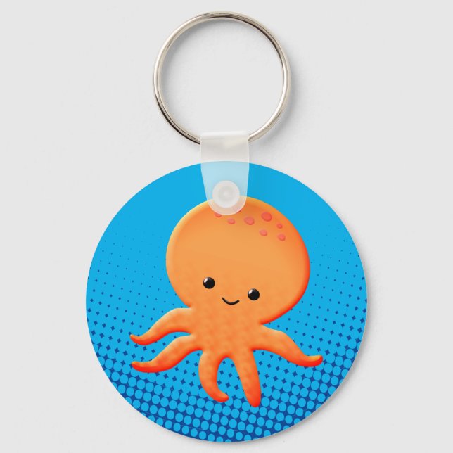 Llavero Octopus de bebé Personalizado lindo (Anverso)