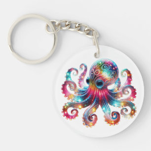 Llavero Octopus místico brillante