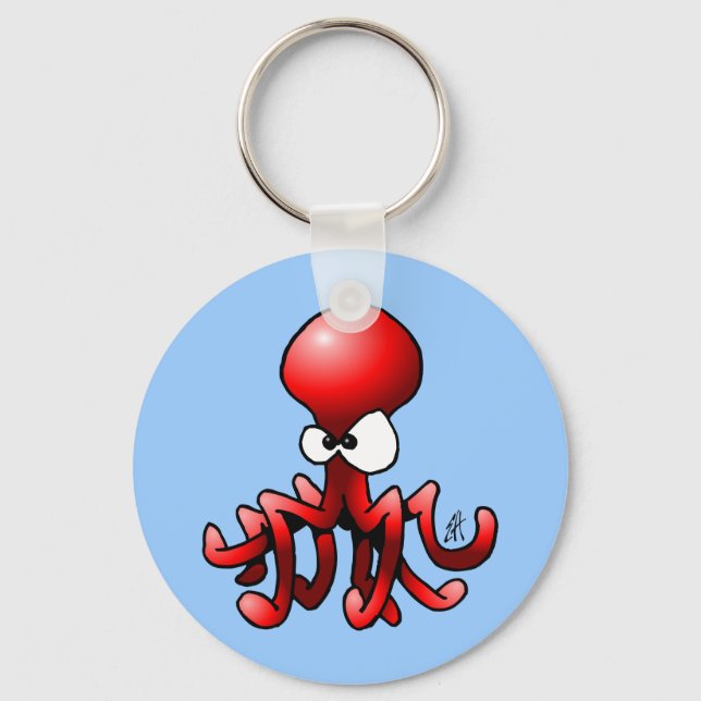 Llavero Octopus rojo (Anverso)