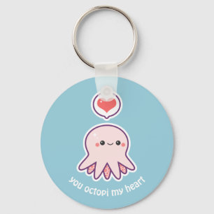 Llavero Octopus rosado
