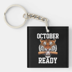 Llavero Octubre Listo Para Béisbol Tigre Listo 2024