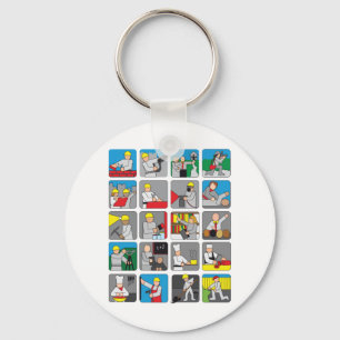 Llavero Ocupaciones diferentes