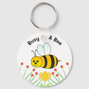 Llavero Ocupada Como Una Abeja Personalizada 