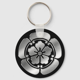 Llavero Oda Clan Kamon Silver Chrome