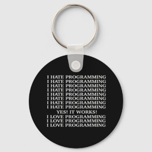 Llavero Odio la programación / Me encanta la programación