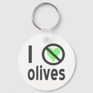 Llavero Odio las aceitunas. No amor