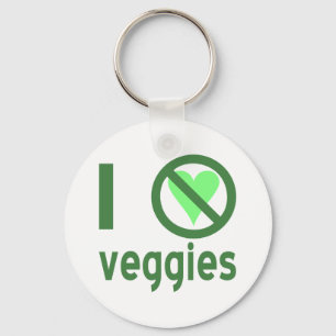 Llavero Odio las verduras. No hay amor