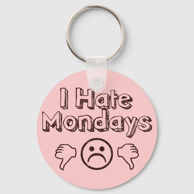 Llavero Odio los lunes (Anverso)