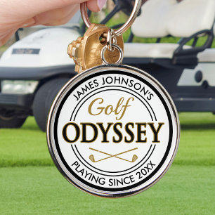 Llavero Odisea de Golf Nombre Personalizado Divertido de G