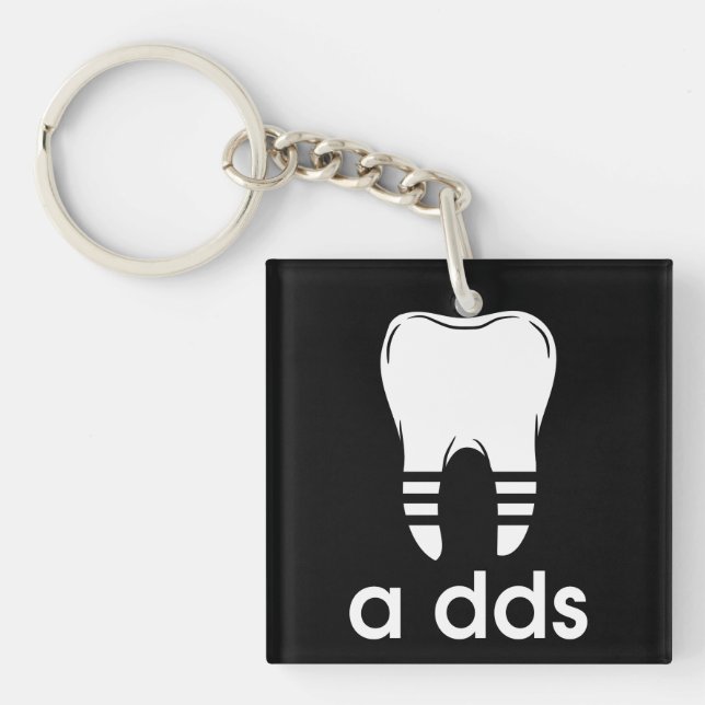 Llavero Odontología divertida DDS (Frente)