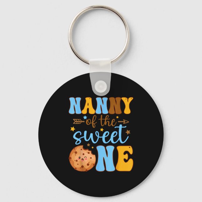 Llavero Of One Nanny Sweet 1st Birthday Cookie (Anverso)