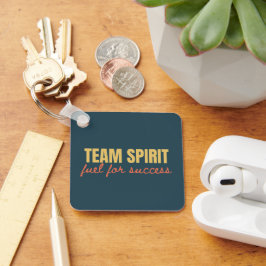 Llavero Office de espíritu de equipo motivacional con logo