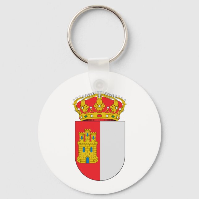 Llavero Official Castile-La Mancha Spain Coat Arms Symbol (Anverso)