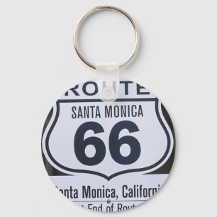 Llavero Official Route 66 end sign santa monica
