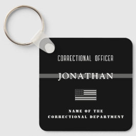 Llavero Oficial de corrección de línea delgada de plata pe