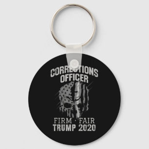 Llavero Oficial de correcciones Trump Línea plateada delga