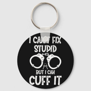 Llavero Oficial de policía no puedo arreglar lo estúpido p