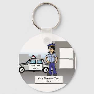 Llavero Oficial de policía - Personalizado en PrintedPerfe