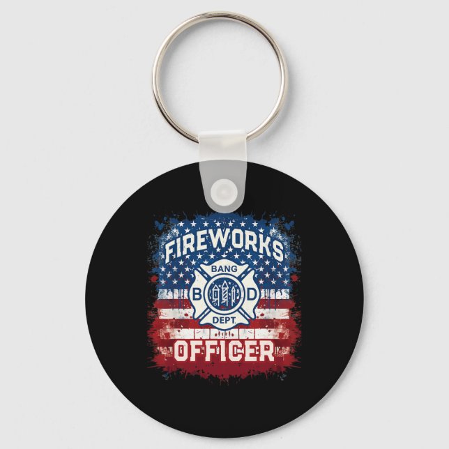 Llavero Oficial de seguridad de fuegos artificiales de Ban (Anverso)