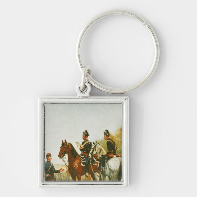 Llavero Oficiales de policía en un viaje de la inspección (Frente)