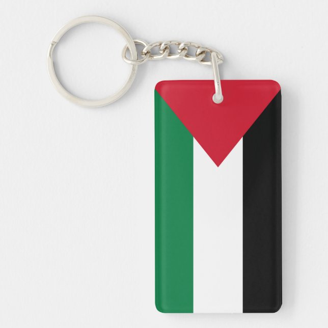 Llavero oficialmente bandera del Estado de Palestina (Frente)