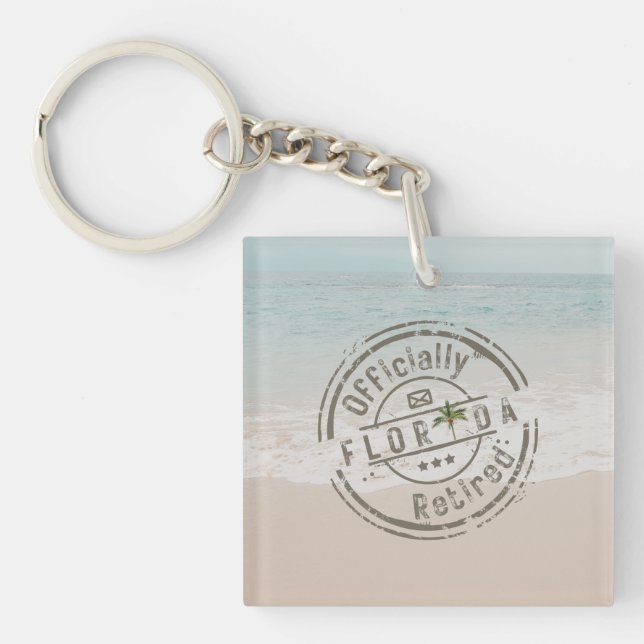 Llavero Oficialmente retirado en el Océano de Playa Tropic (Frente)