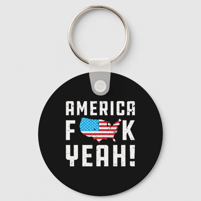 Llavero Ofjuly America Yeah Funny Gift (Anverso)