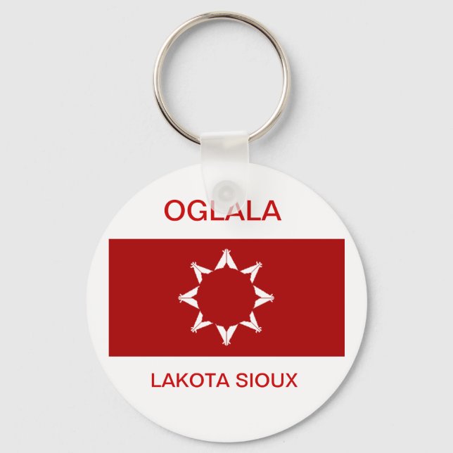 LLAVERO OGLALA LAKOTA SIOUX KEYCHAIN (Anverso)