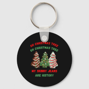 Llavero Oh Árbol de Navidad Mis Vaqueros Ajustados Son His