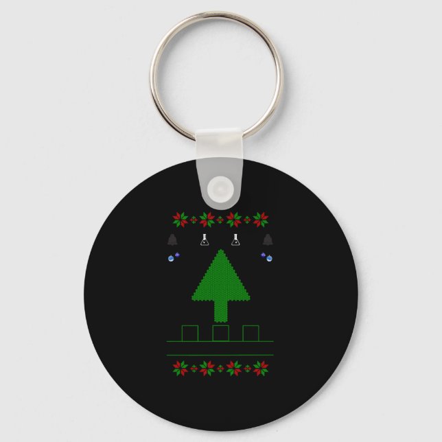 Llavero Oh Árbol de Navidad Químico negro (Anverso)