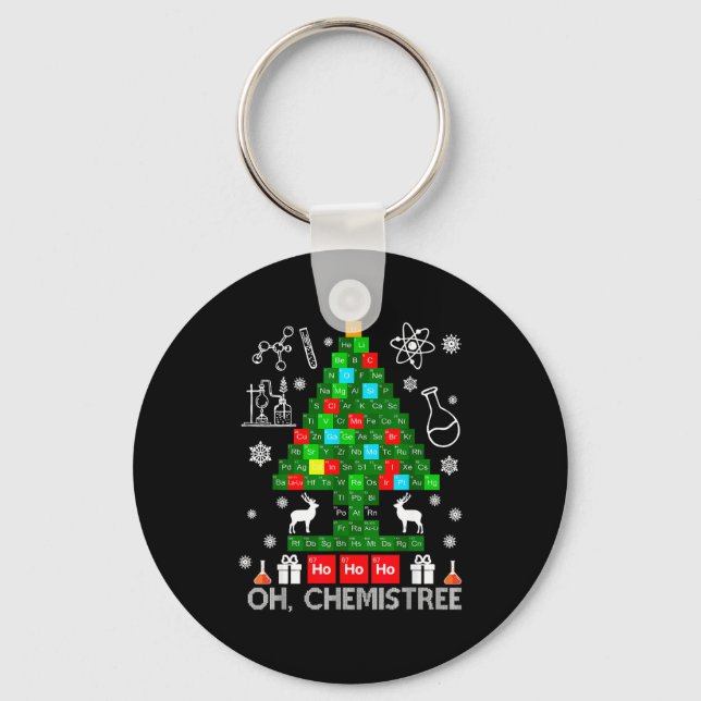 Llavero Oh Chemistree Scientist Chemical Christmas Xmas Te (Anverso)