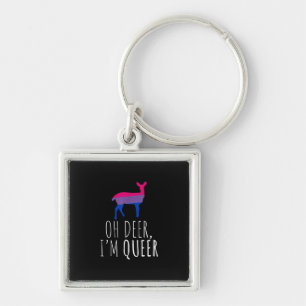 Llavero Oh Ciervo Queer Orgullo Bisexual Gay Lesbiana Dise