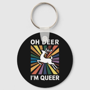 Llavero Oh Ciervo Soy LGTB Arcoíris Orgullo Gay Lesbiana 