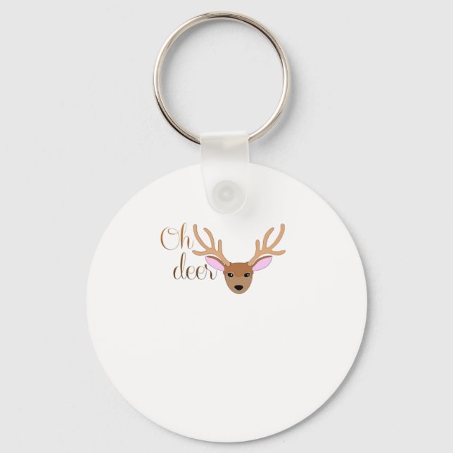 Llavero Oh Deer Artistic Style Keychain (Anverso)