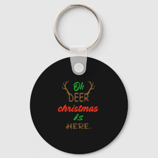 Llavero Oh Deer Christmas Celebration Holiday Design