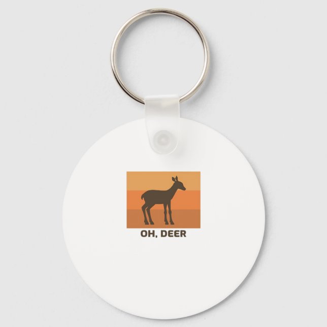 Llavero Oh Deer Classic Simple Design (Anverso)