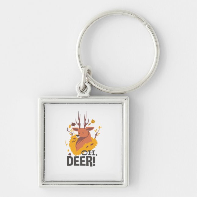 Llavero Oh Deer Contemporary Minimal Look  (Frente)