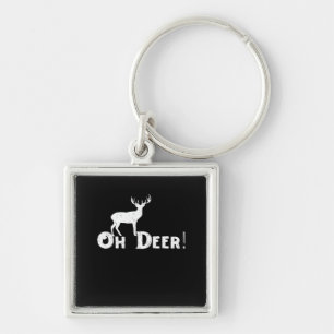 Llavero Oh Deer Estilo Gráfico Limpio