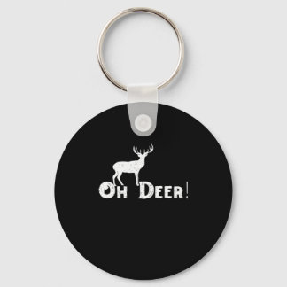 Llavero Oh Deer Estilo Gráfico Limpio