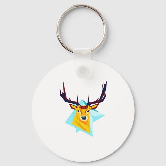 Llavero Oh Deer Minimal Rustic Style Keychain (Anverso)