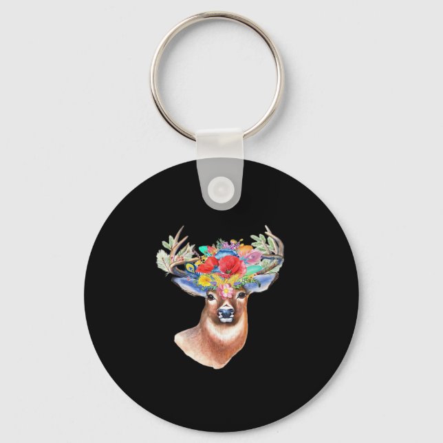 Llavero Oh Deer Modern Artistic Style Keychain (Anverso)