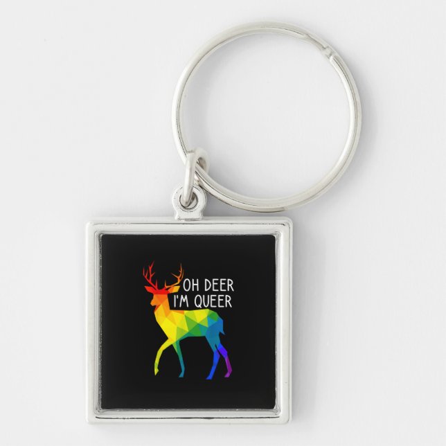 Llavero Oh Deer Queer LGBTQ Pride Celebration Month  (Frente)