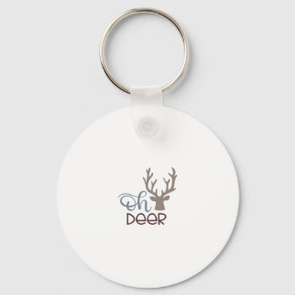 Llavero Oh Deer Retro Classic Design Keychain