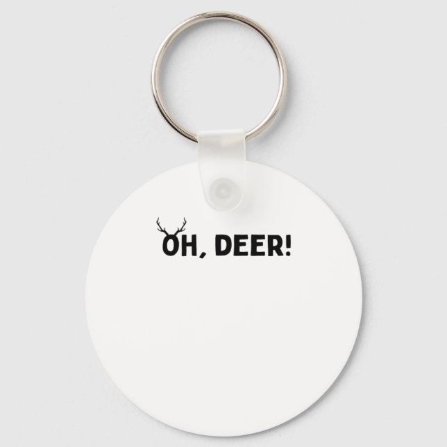 Llavero Oh Deer Simple Aesthetic Keychain (Anverso)