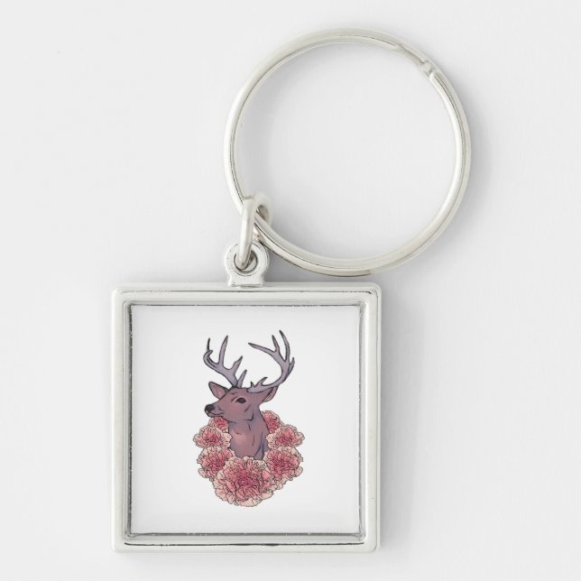 Llavero Oh Deer Trendy Minimal Aesthetic  (Frente)