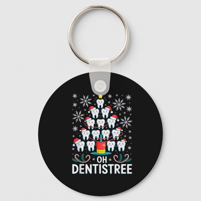 Llavero Oh Dentistree - Funny Christmas Tree Dental Hygien (Anverso)
